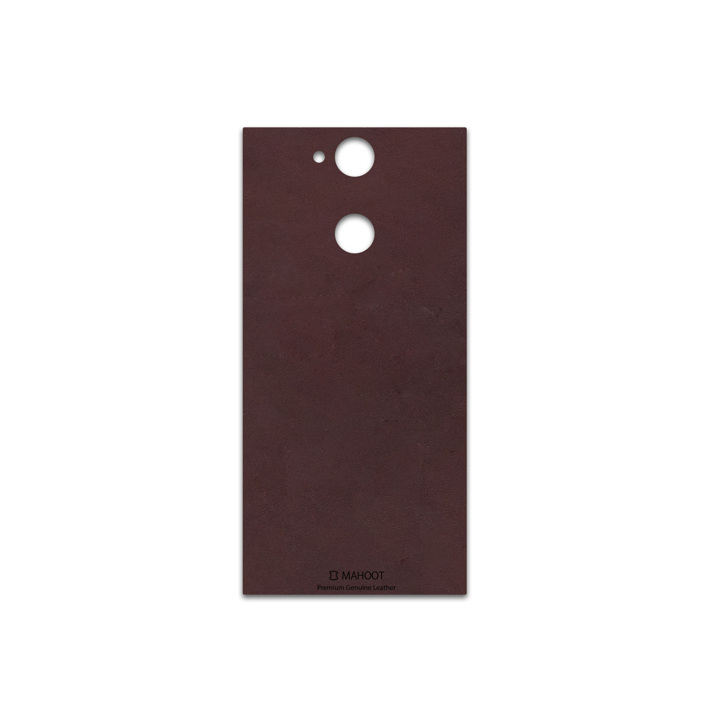 برچسب پوششی ماهوت مدل Matte-Dark-Brown-Leather مناسب برای گوشی موبایل سونی Xperia XA2