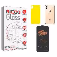 محافظ صفحه نمایش ریکو مدل Ricoo  ANTI-STATIC مناسب برای گوشی موبایل اپل iPhone XS MAX  به همراه محافظ پشت گوشی | کالا برتری