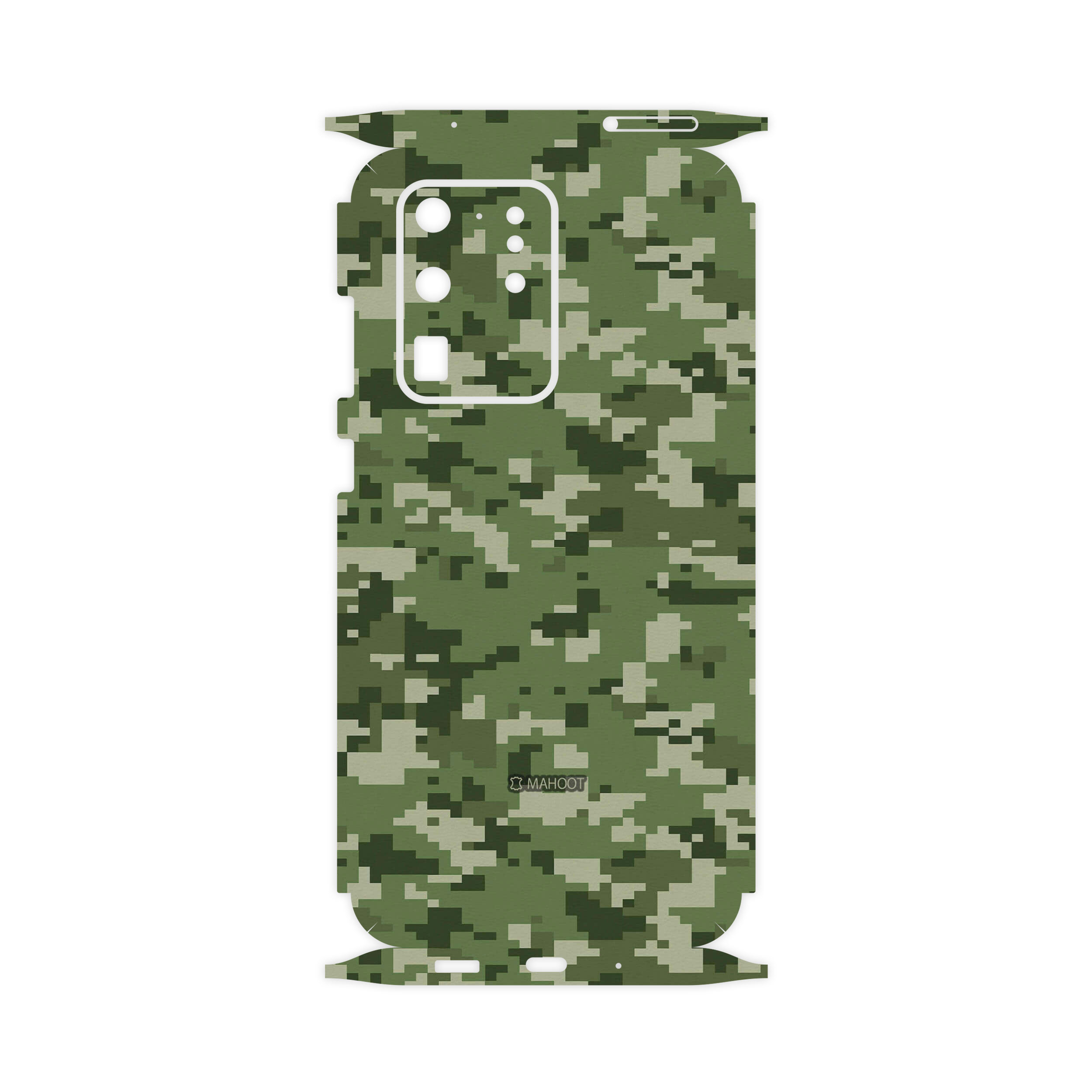 برچسب پوششی ماهوت مدل Army-Green-Pixel-FullSkin مناسب برای گوشی موبایل سامسونگ Galaxy S20 Ultra