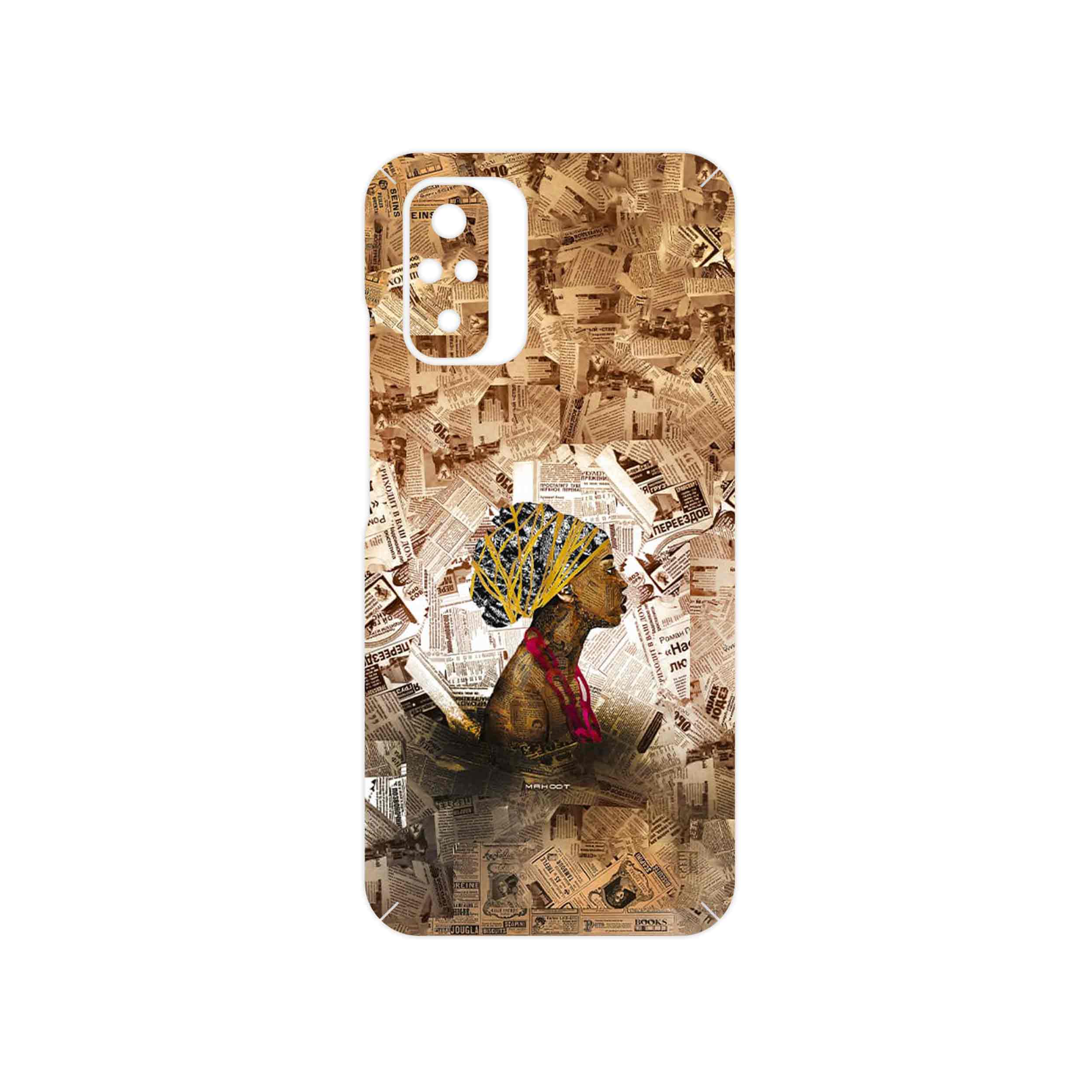 برچسب پوششی ماهوت مدل Collage of African Women مناسب برای گوشی موبایل شیائومی Redmi Note 10