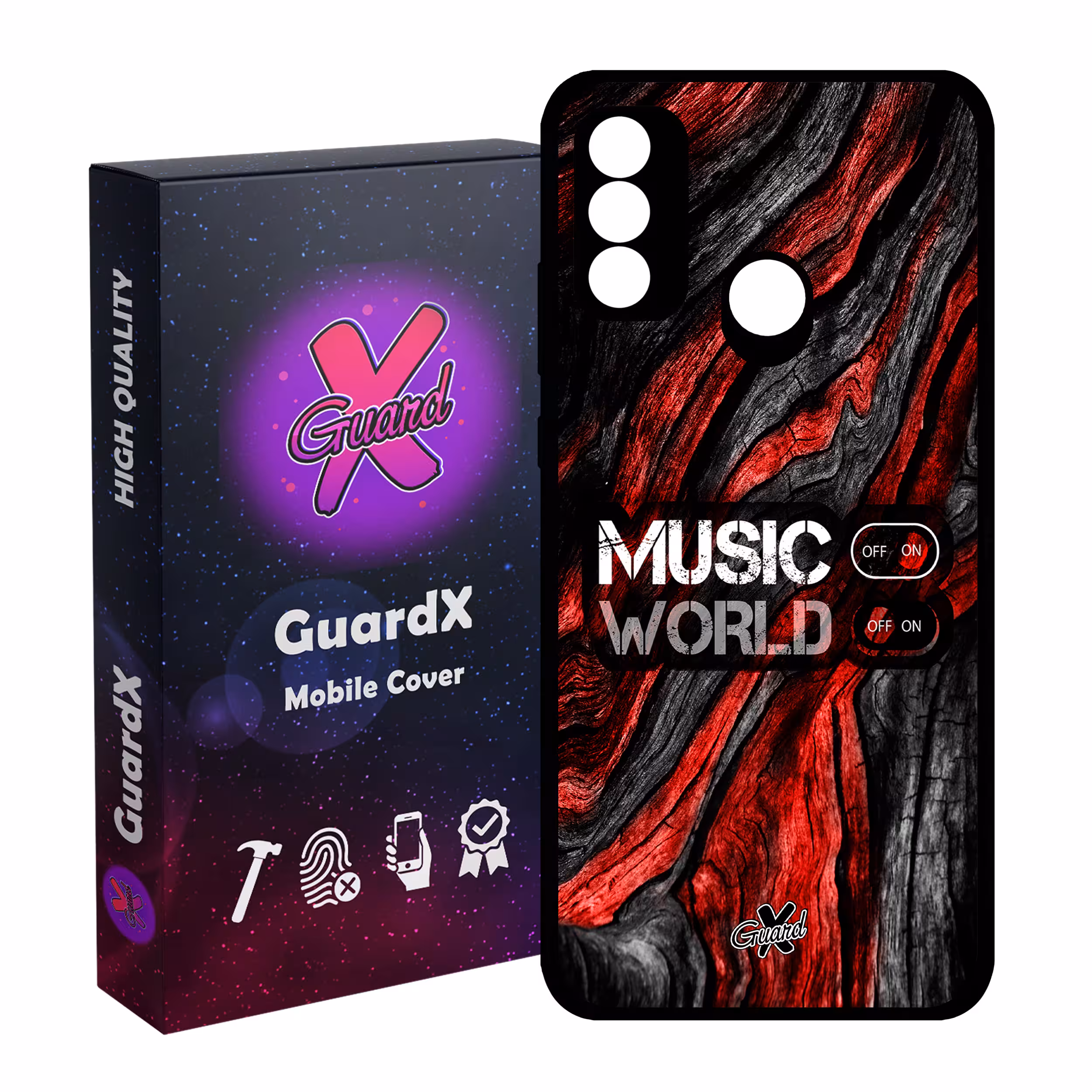 کاور گارد ایکس طرح Music مدل Glass10160 مناسب برای گوشی موبایل هوآوی P Smart 2020
