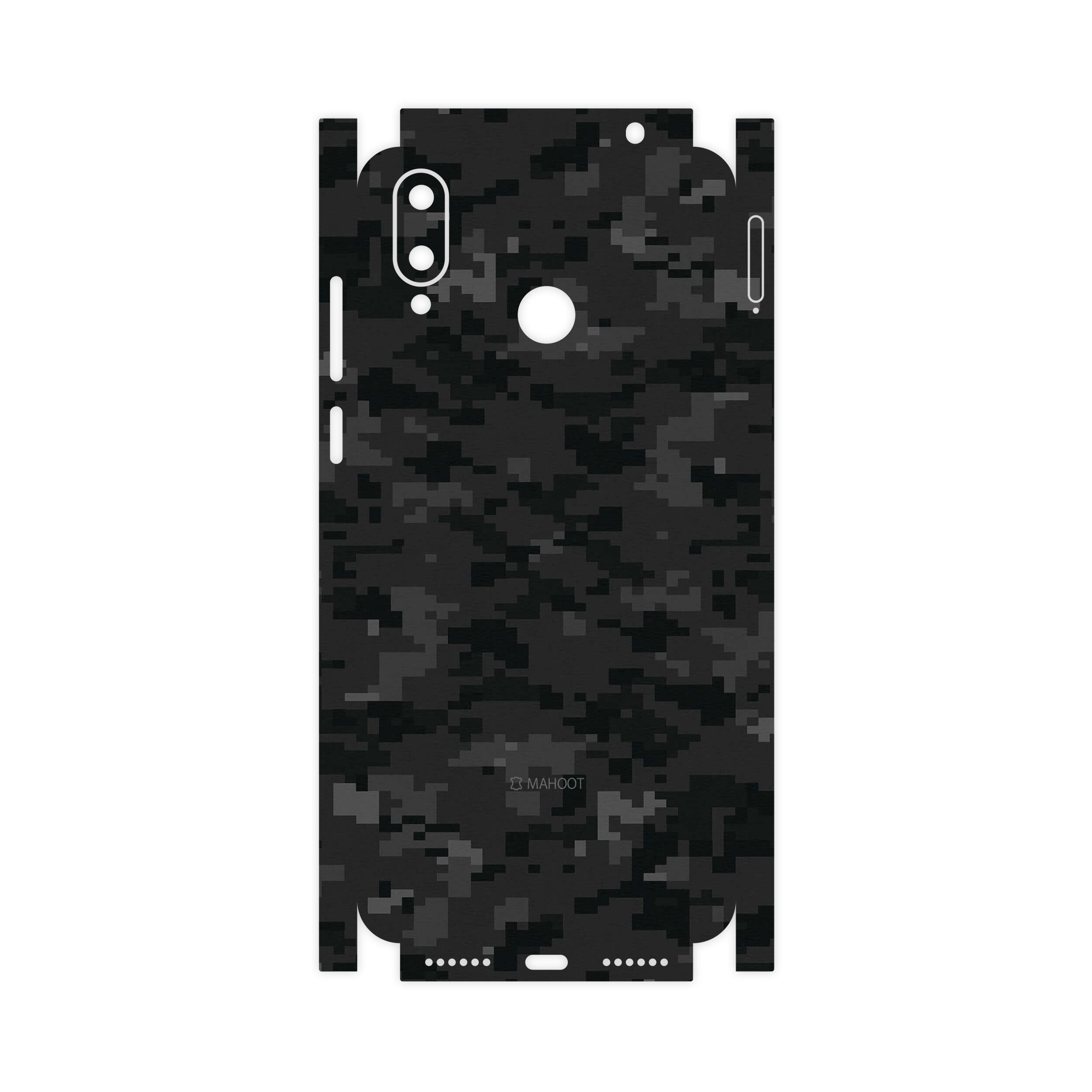 برچسب پوششی ماهوت مدل Night-Army-Pixel-FullSkin مناسب برای گوشی موبایل جی پلاس Q10