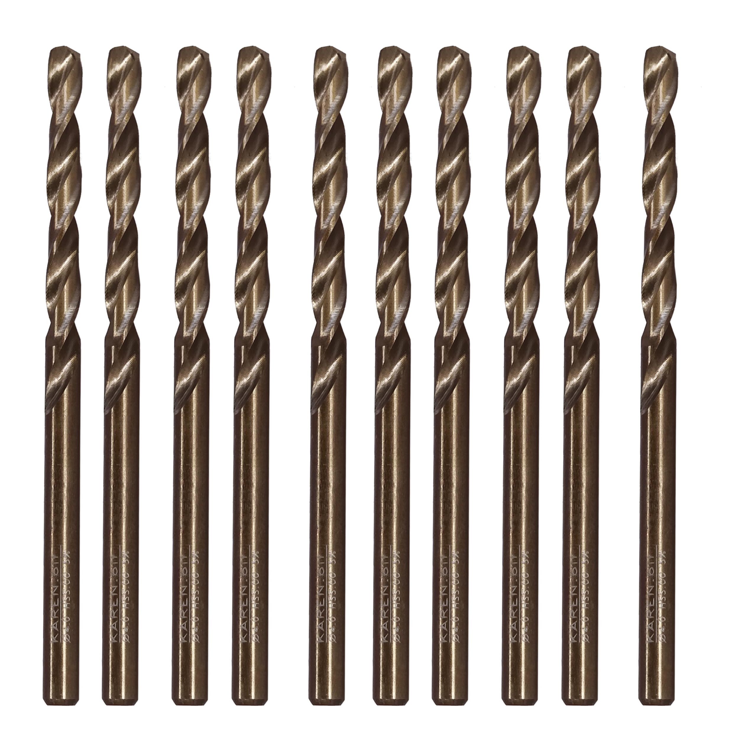 مته فلز کبالت کارن مدل ART-KRN-4M سایز 4 میلی متر مجموعه 10 عددی