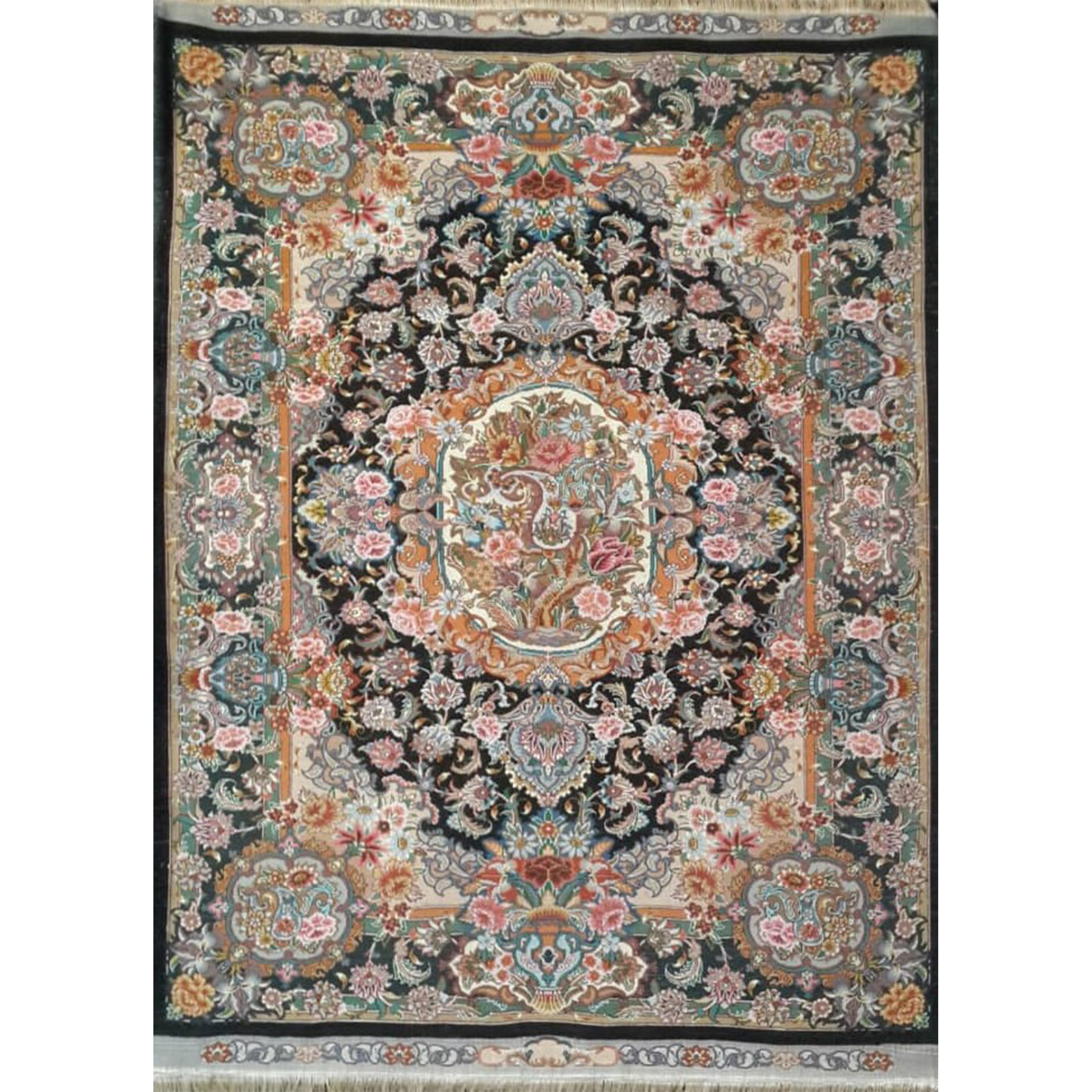 فرش دستبافت یک و نیم متری کد 6951544