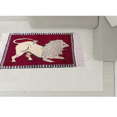 فرش دستبافت یک و دو دهم متری مدل شیر قشقایی کد 9589