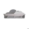 شلف دیواری اتاق کودک طرح ابر مدل MKids52-Gray