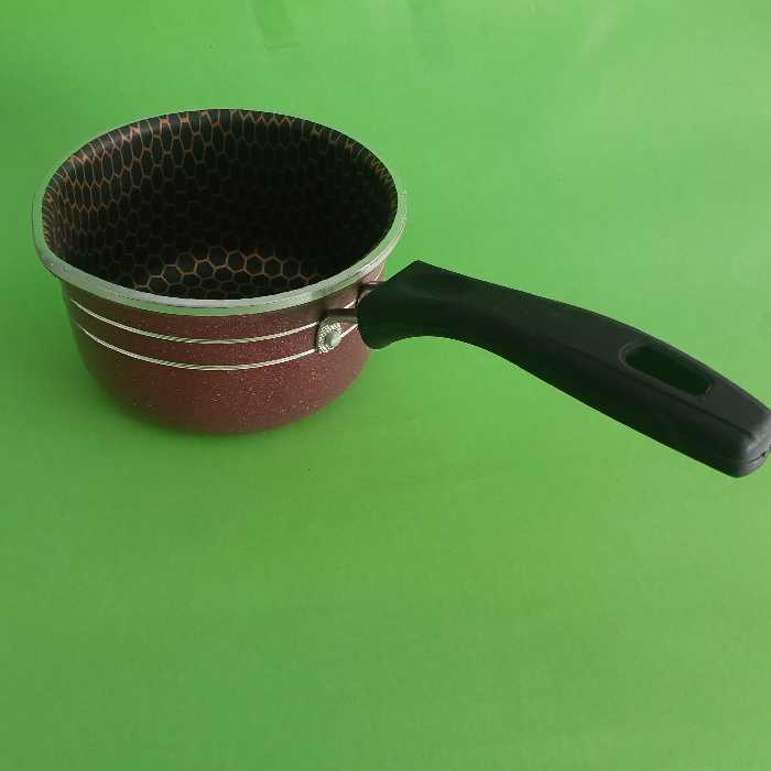 شیرجوش جنس تفلن سایز 14 ارتفاع 9 سانت داری دستگیره 