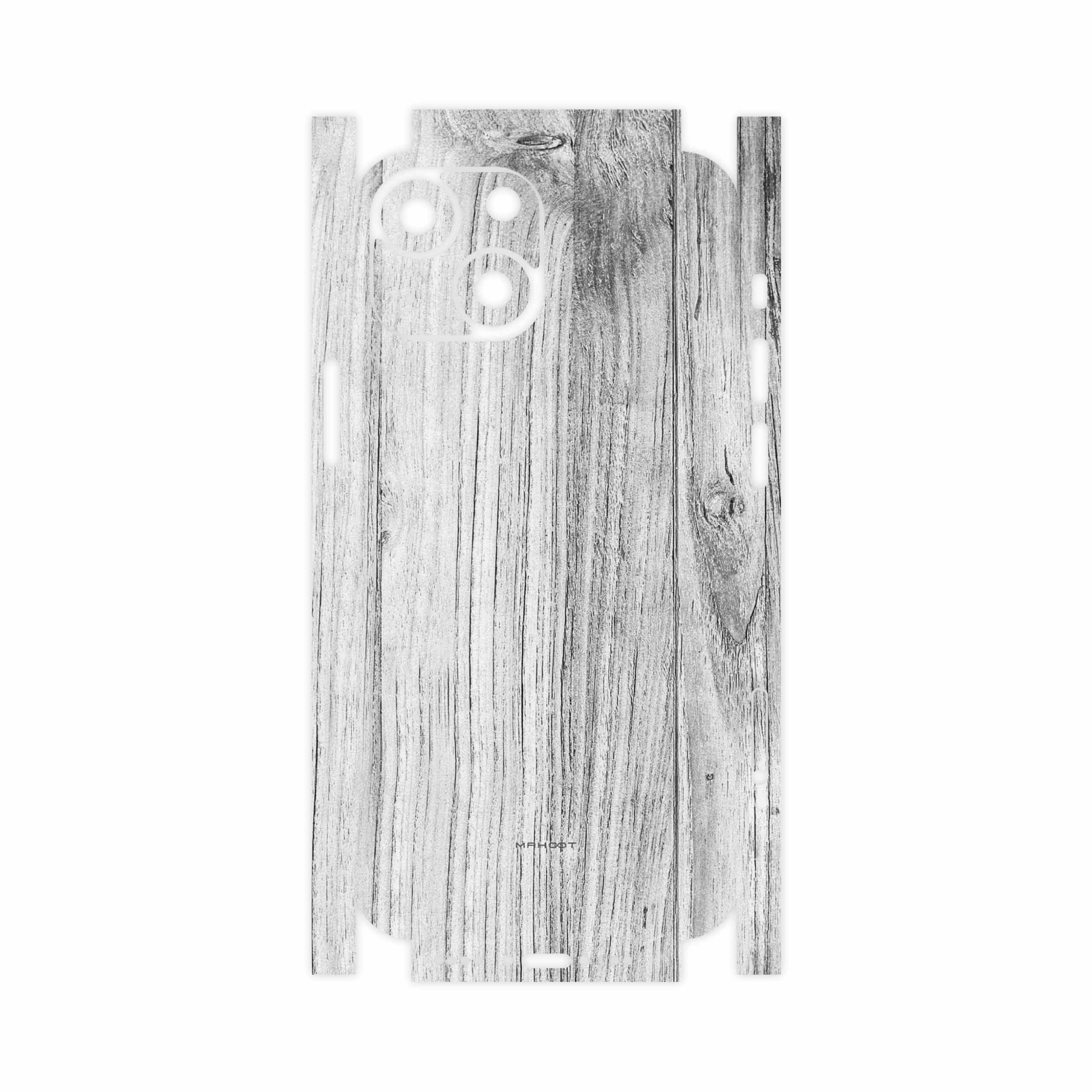 برچسب پوششی ماهوت مدل White-Wood-FullSkin مناسب برای گوشی موبایل اپل iPhone 13 Mini