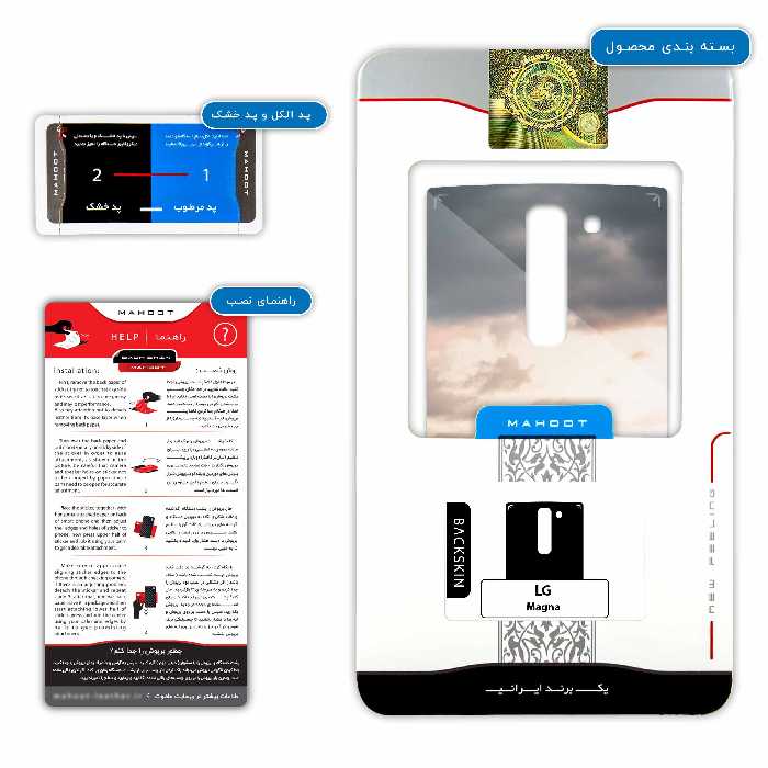 برچسب پوششی ماهوت مدل London City مناسب برای گوشی موبایل ال جی Magna