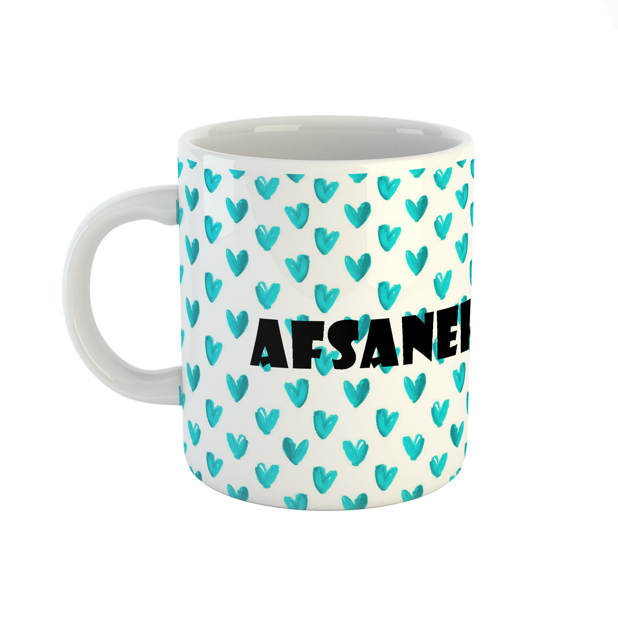 ماگ طرح اسم افسانه مدل قلب کد 602