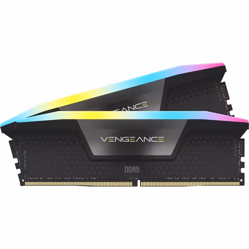 رم دسکتاپ CORSAIR مدل VENGEANCE RGB 32GB (2x16GB) DDR5 6600MHz