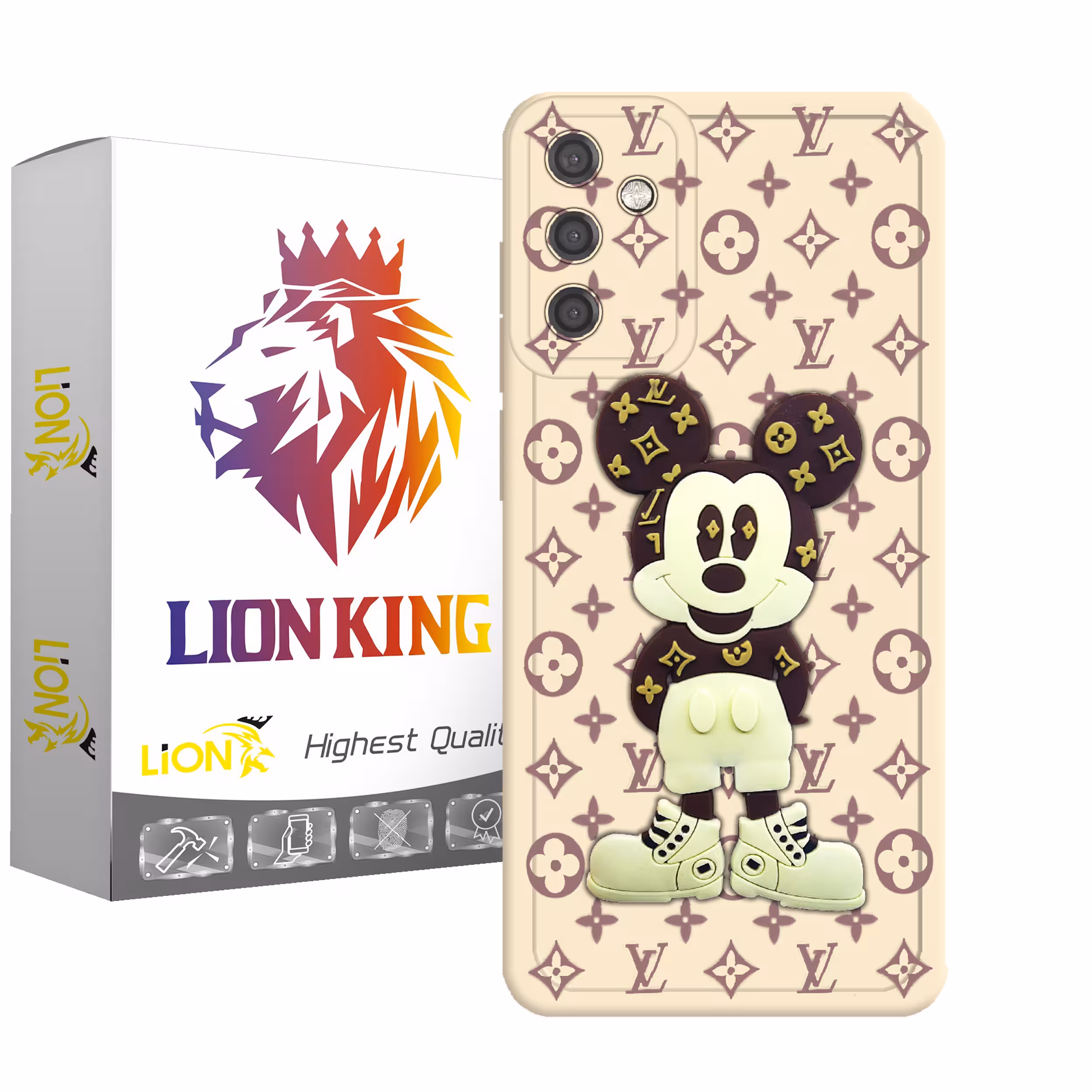 کاور لاین کینگ مدل میکی موس LV مناسب برای گوشی موبایل سامسونگ Galaxy A13 5G