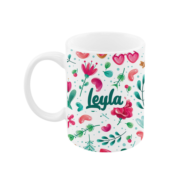 ماگ رژارت مدل اسم لیلا