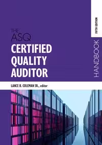 خرید و دانلود نسخه کامل کتاب The ASQ Certified Quality Auditor Handbook (5th Edition) - Pdf