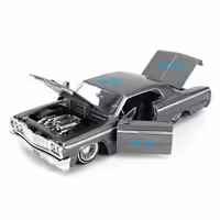 ماکت ماشین - شورلت ایمپالا 1964 - 1964 Chevrolet Impala - مقیاس 1.24 برند جادا Jada - فلزی - فول بازشو - رنگ متالیک