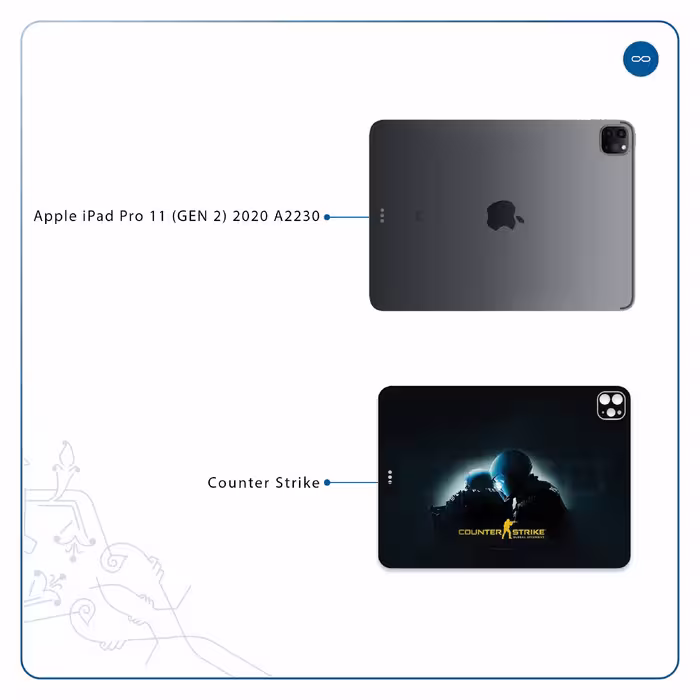 برچسب پوششی ماهوت مدل Counter-Strike مناسب برای تبلت اپل iPad Pro 11 (GEN 2) 2020 A2230