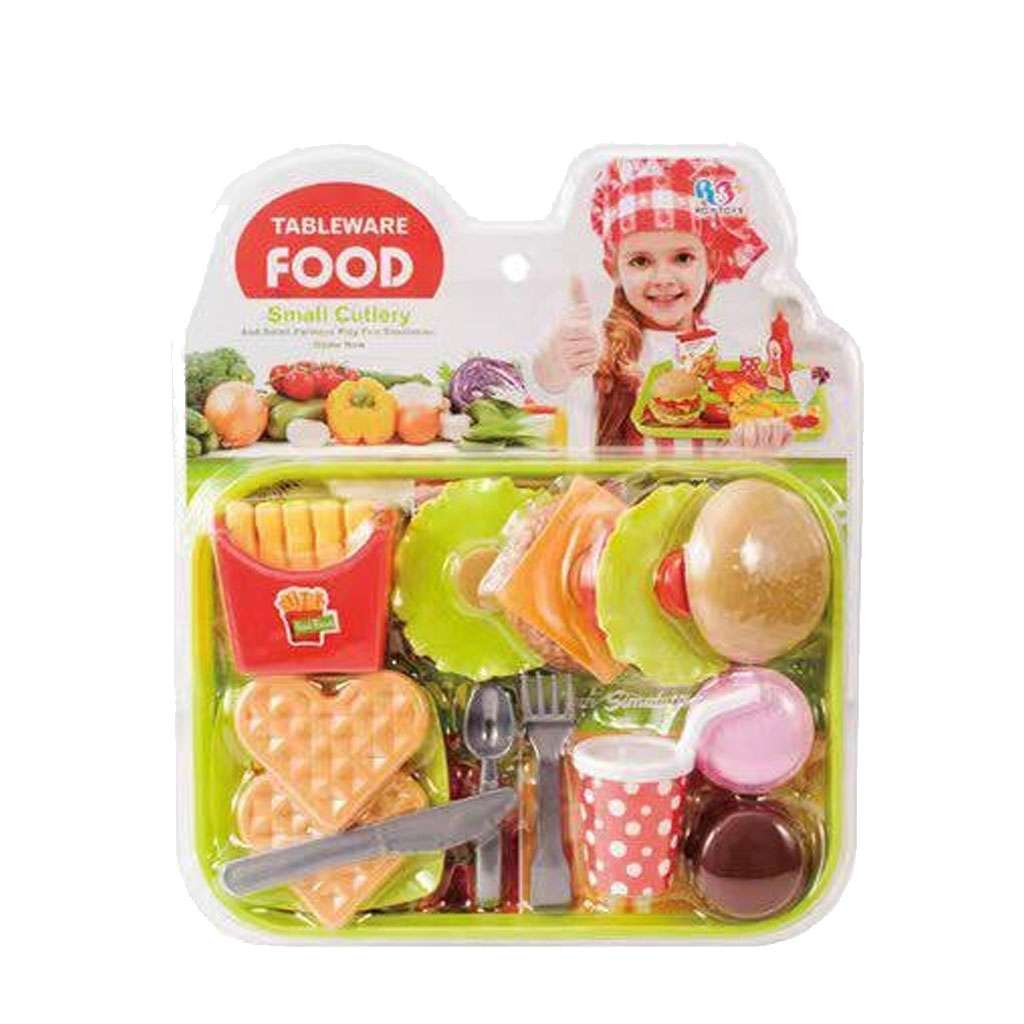 ست اسباب بازی فست فود مدل همبرگر کد 8802-4