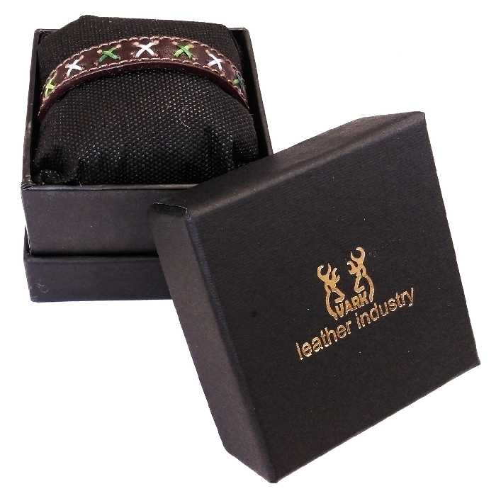 دستبند چرم وارک مدل اولگا کد rb86