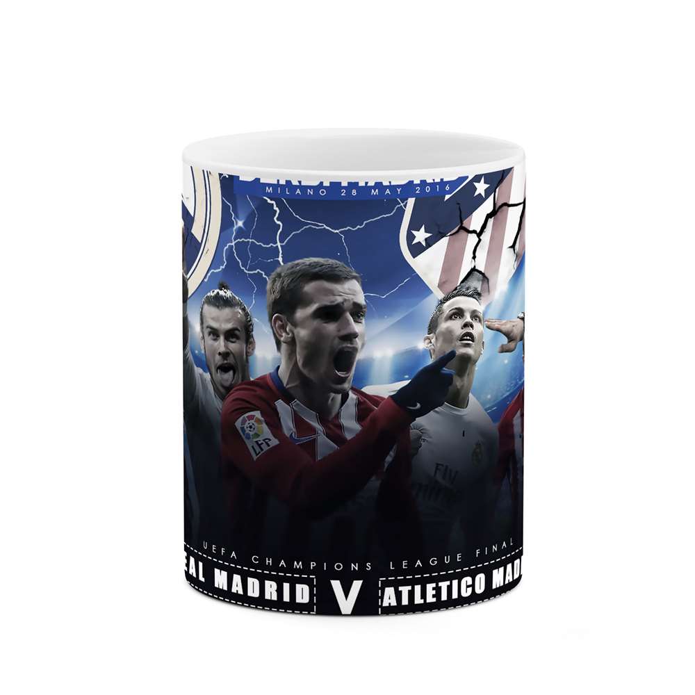 ماگ طرح رئال مادرید و اتلتیکو مادرید مدل mgs10323