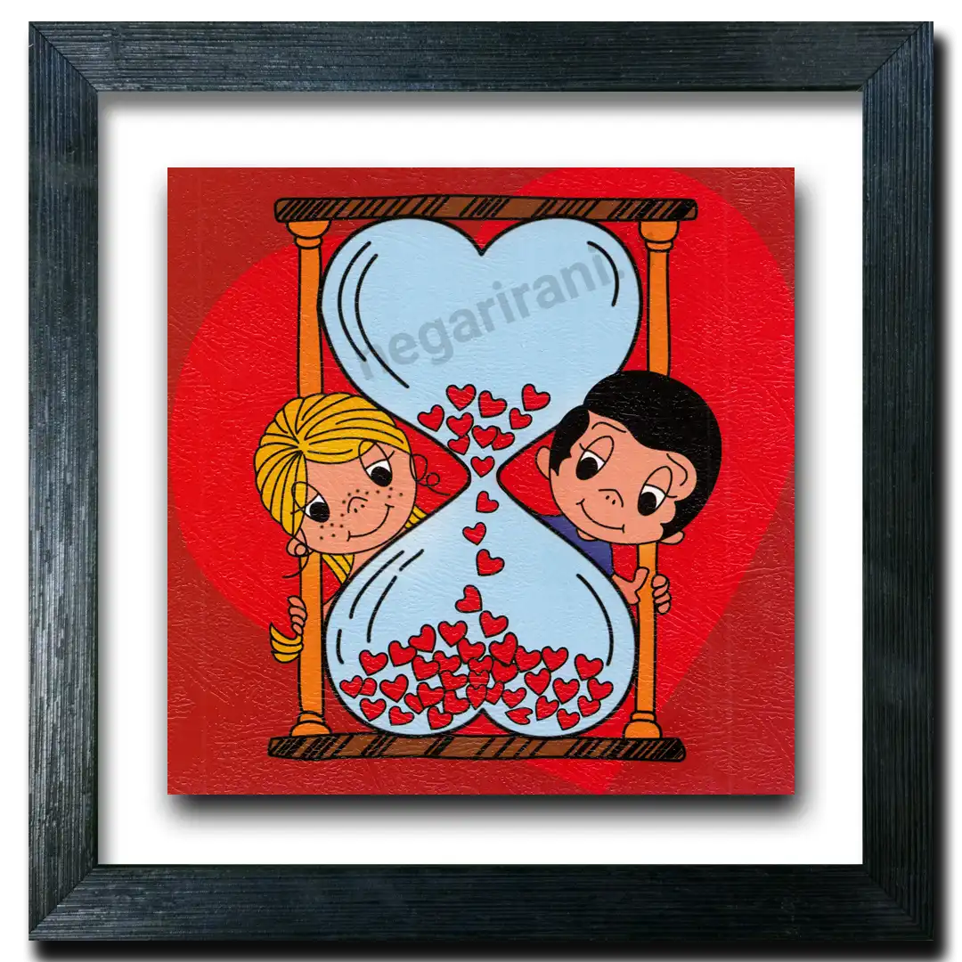 تابلو  ساعت شق طرح  F 36