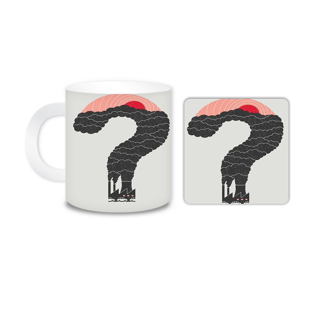 ماگ مدل دود کد 809 به همراه زیر لیوانی