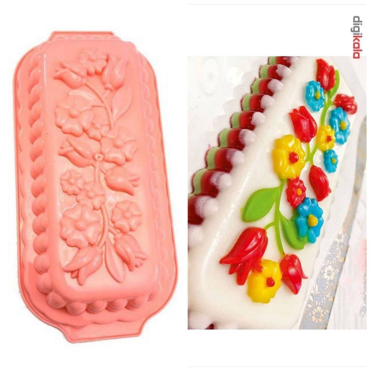قالب ژله گل قالب ژله کیکس کف گل پلاستیکی کیکس کف گل