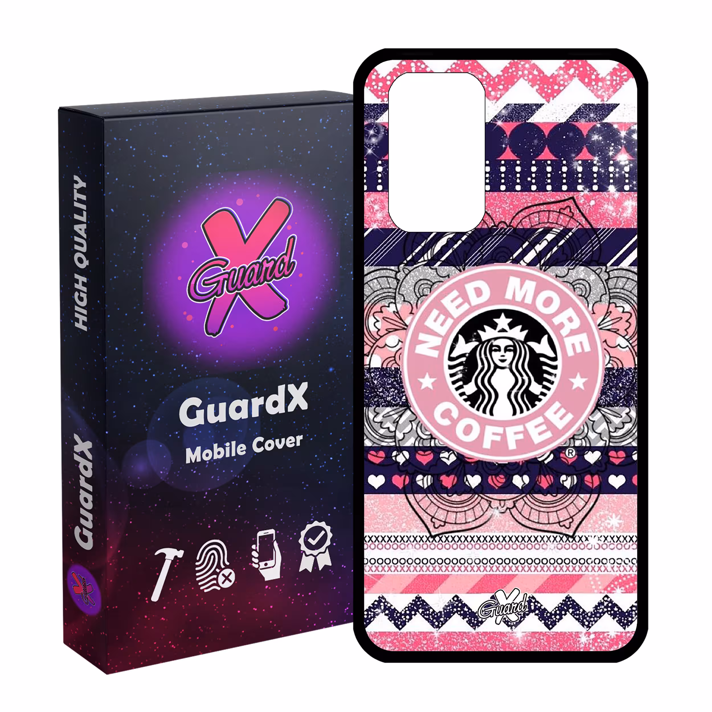 کاور گارد ایکس طرح Starbucks مدل Glass10070 مناسب برای گوشی موبایل شیائومی Redmi Note 10 Pro / Note 10 Pro Max