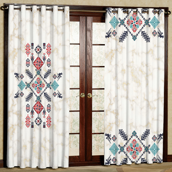 پرده مدل مخمل پانچی کد 7548 سایز 280x140 سانتی متر