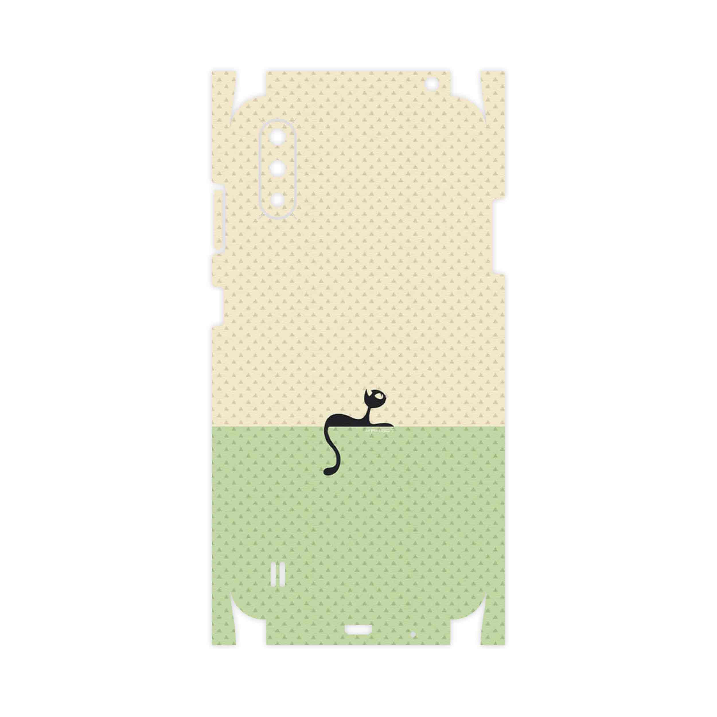 برچسب پوششی ماهوت مدل Minimal Internet Cat Icon-FullSkin مناسب برای گوشی موبایل سامسونگ Galaxy A01