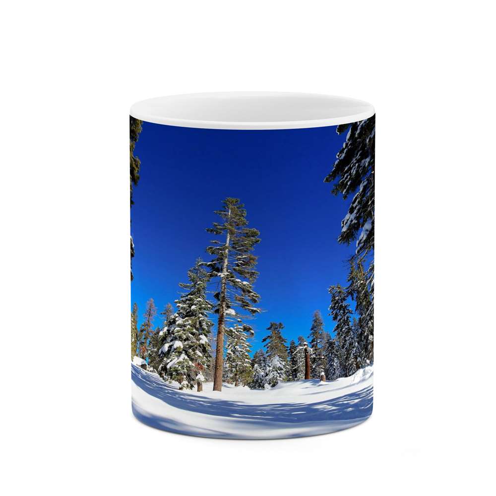 ماگ کاکتی طرح منظره برفی مدل mgs14935