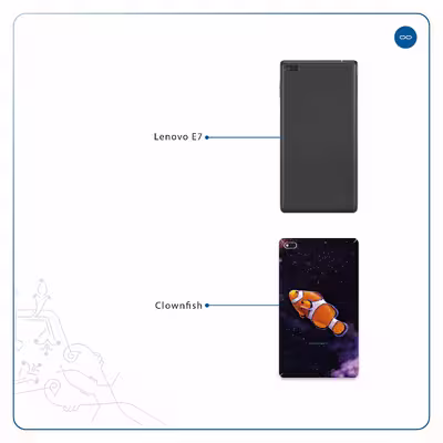 برچسب پوششی ماهوت مدل Clownfish مناسب برای تبلت لنوو E7