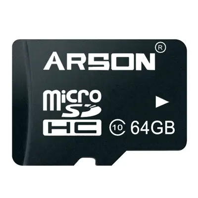 کارت حافظه microSDHC آرسون مدل AM-2164 کلاس 10 استاندارد U1 سرعت 80MBps ظرفیت 64 گیگابایت
