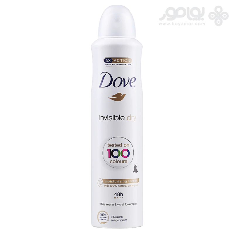 اسپری دئودورانت زنانه داو مدل INVISIBLE DRY حجم 250 میل