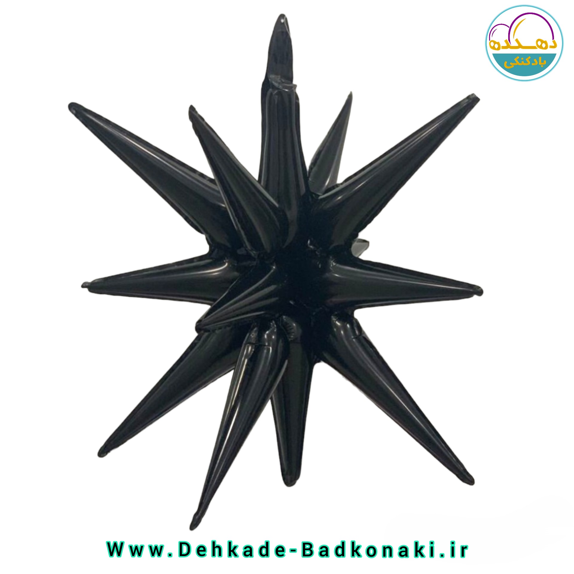 حراج بادکنک فویلی ستاره قطبی 3بعدی مشکی