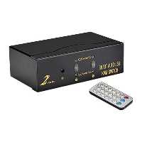 سوئیچ KVM VGA دو پورت فرانت مدل FN-K2US به همراه ریموت