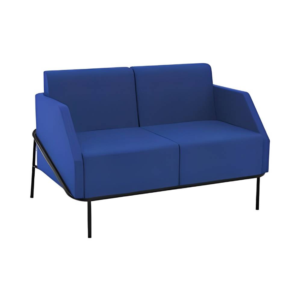 مبل دونفره ویونا باروکش چرم نظری