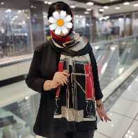 شال نخ پنبه منگوله دار 