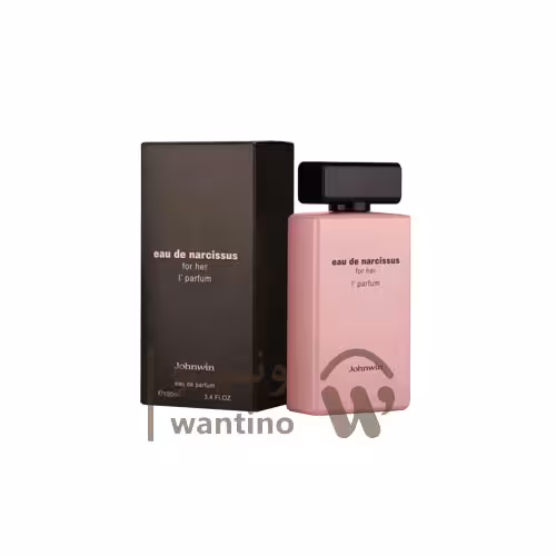 عطر ادکلن زنانه نارسیسو رودریگز فور هر صورتی (جعبه مشکی) جانوین (Johnwin Narciso Rodriguez for Her Eau de Parfum)