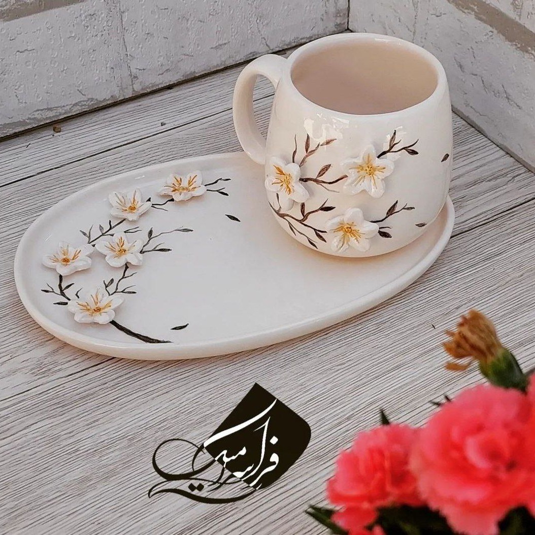ست تک نفره برجسته شکوفه