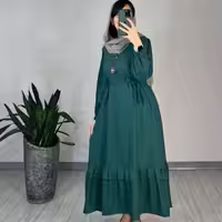 مانتو پیراهنی ابروبادی بلند دل آرا لطفا موجودی بپرسین