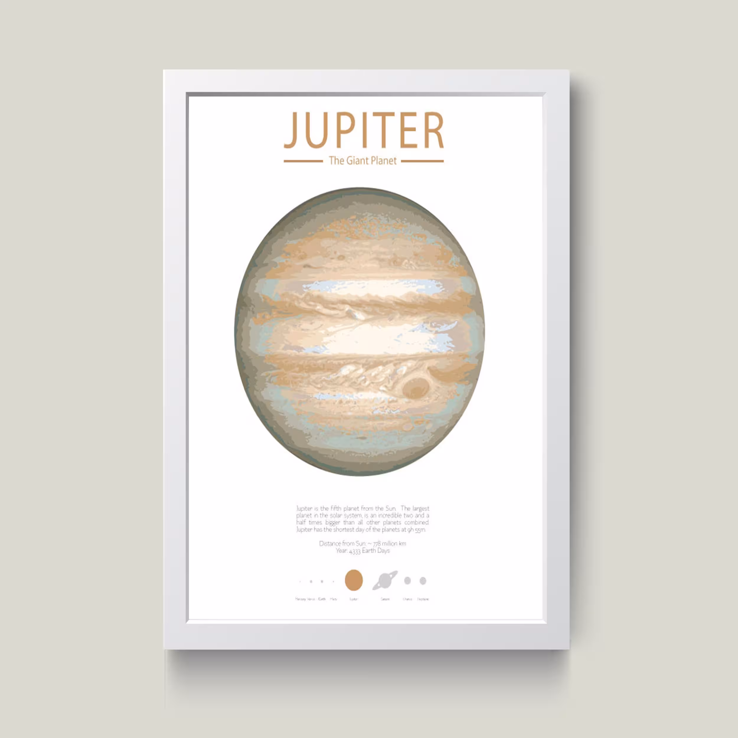 تابلو مدل Minimall مشتری Jupiter کد m2411-w