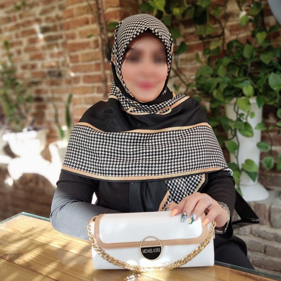 روسری نخی پاییزه دستدوز سایز 130