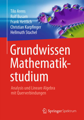 خرید و دانلود نسخه کامل کتاب Grundwissen Mathematikstudium - Analysis und Lineare Algebra mit Querverbindungen