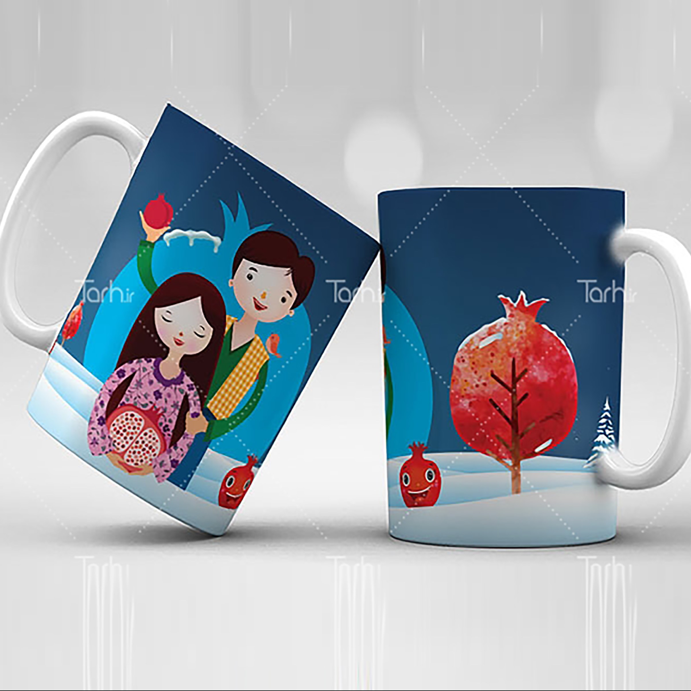 ماگ  یلدا -طرح شب یلدا  با امکان چاپ طرح ارسالی از طرف شما  کد91












