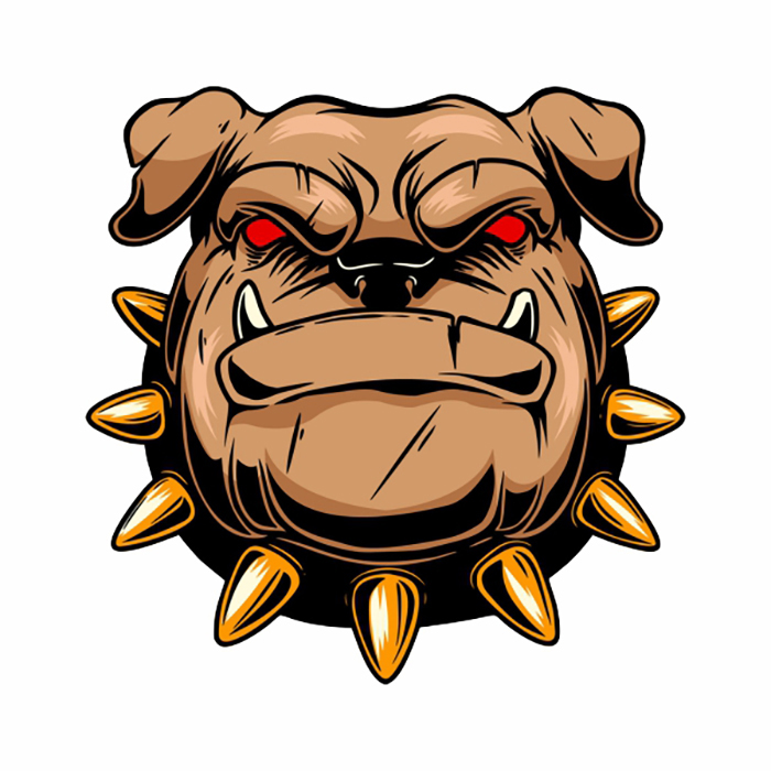 استیکر خودرو مدل آفرود طرح BULLDOG