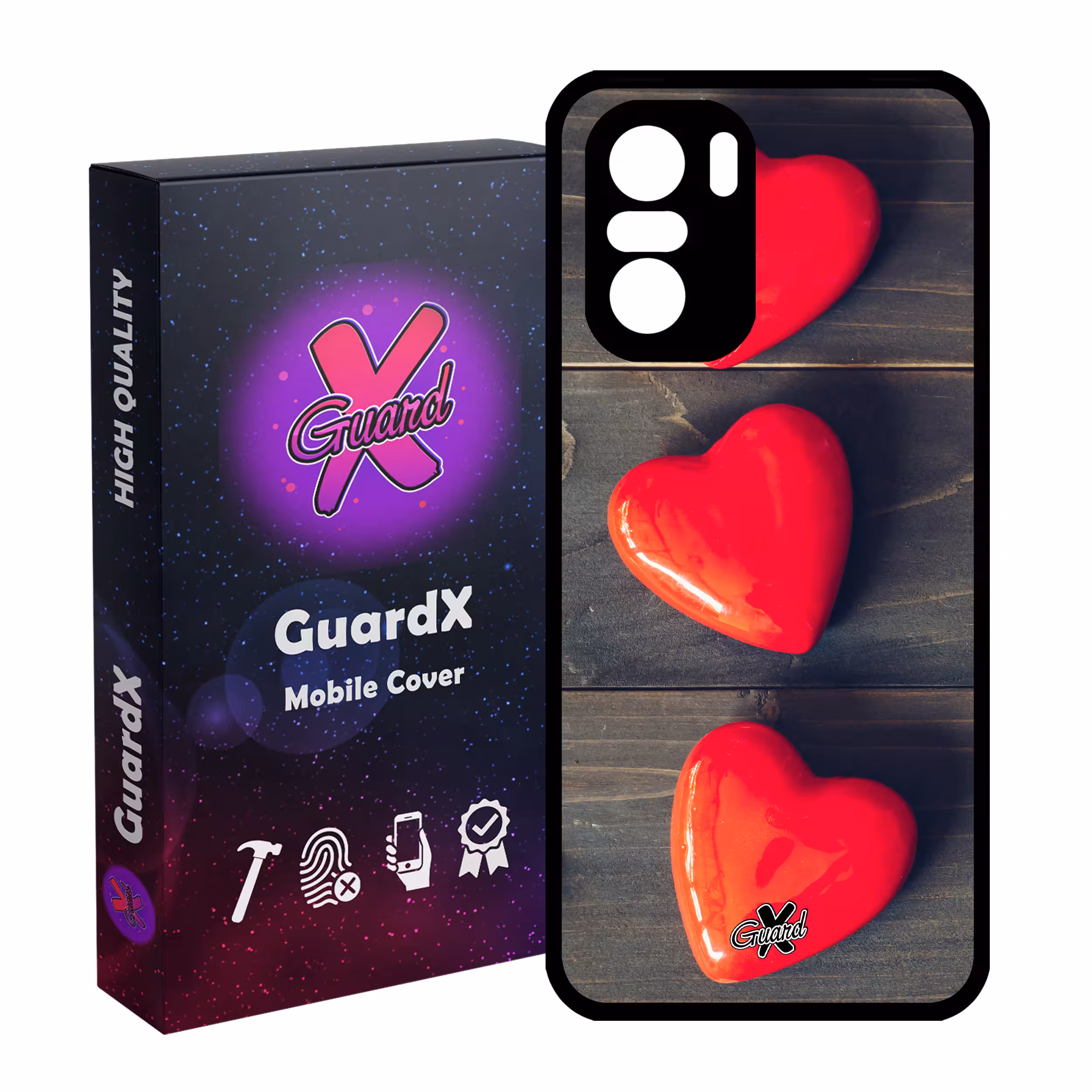 کاور گارد ایکس طرح Love مدل Glass10181 مناسب برای گوشی موبایل شیائومی Poco F3/MI 11X/MI 11X Pro/Redmi K40/K40 Pro