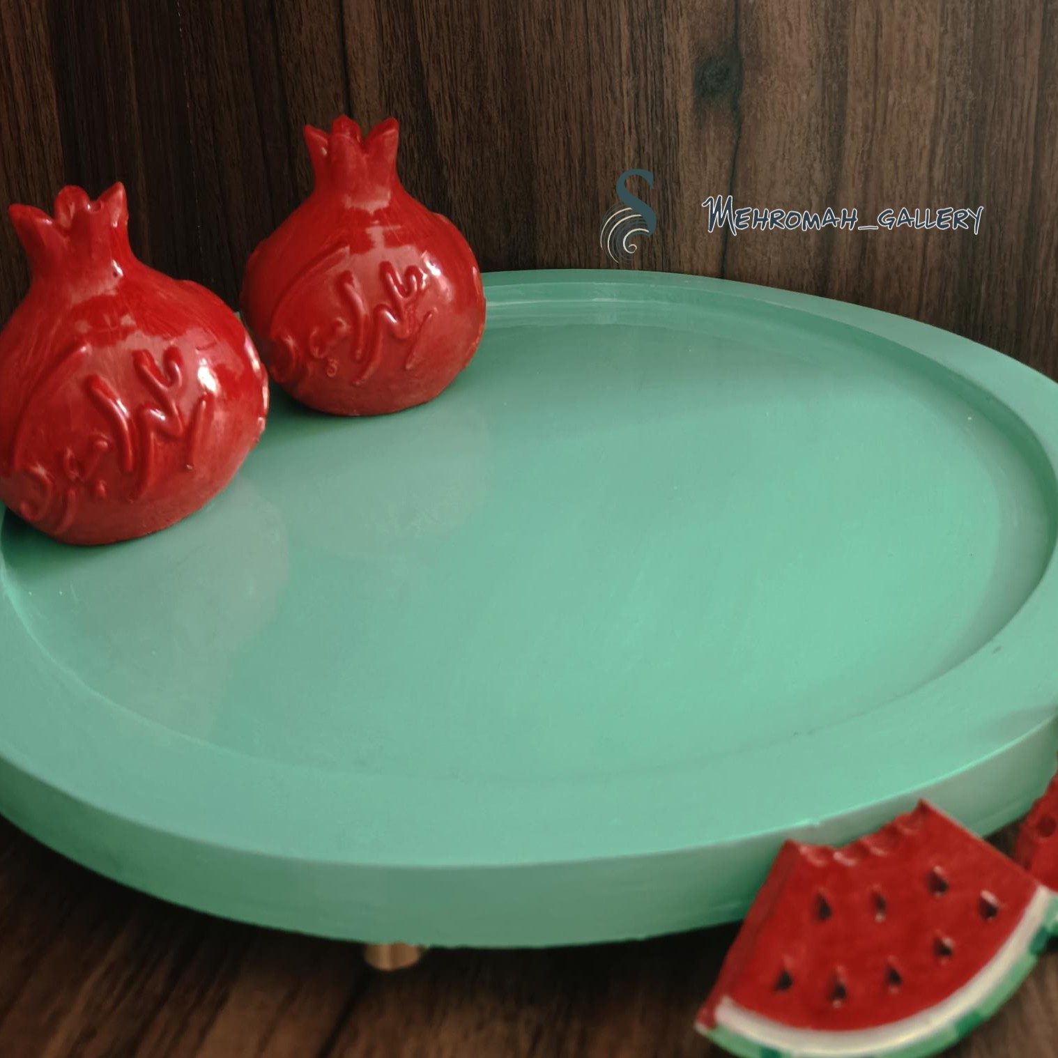 سینی گرد میوه خوری یلدایی