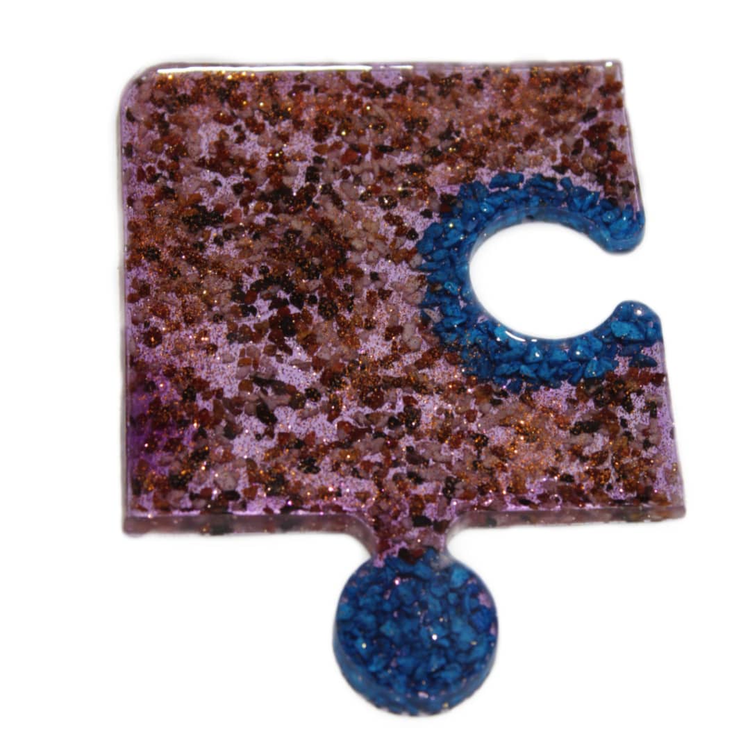 زیر لیوانی رزینی مدل پازلی