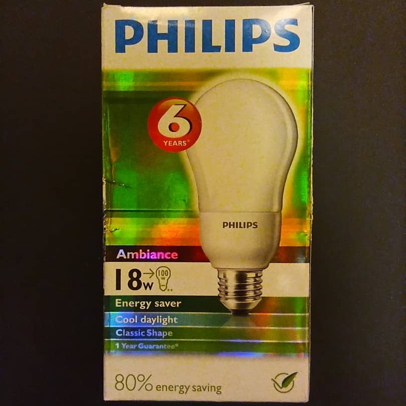 لامپ کم مصرف 18 وات فیلیپس  (سفید)