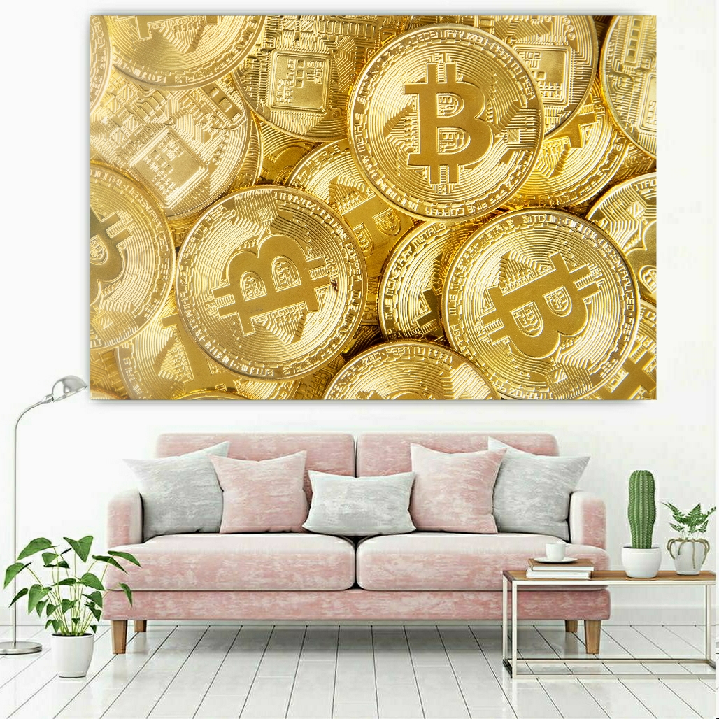 تابلو بوم طرح بیت کوین کد BH196